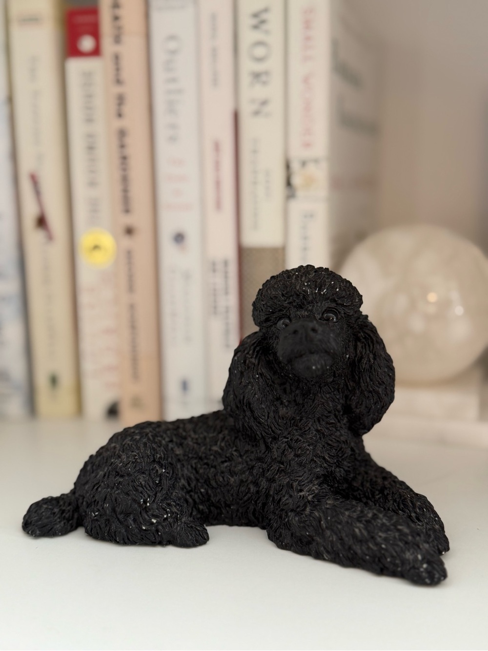 Vintage Made in Italy Castagna 1988 Black Poodle Figurine